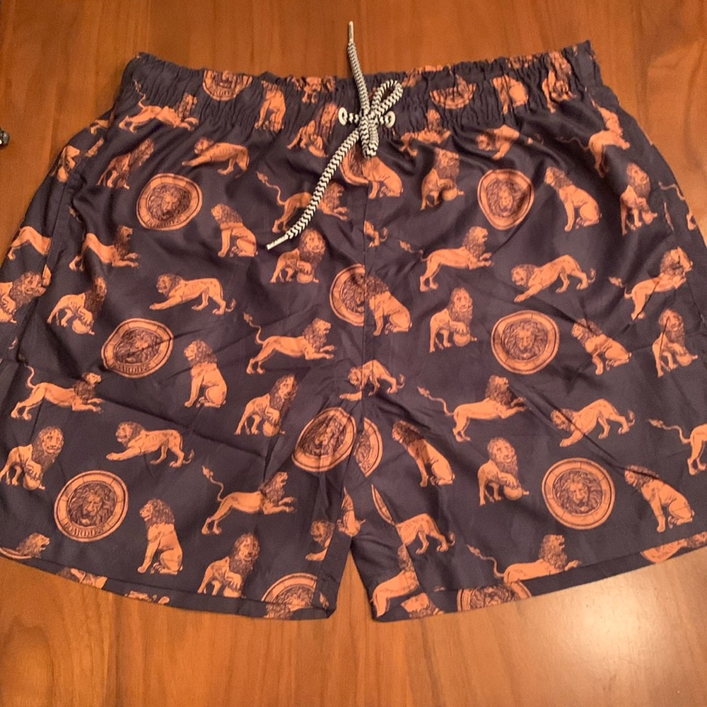 Men's  Boardies Lions Mid Swim Trunks in Blue size XL NWOT